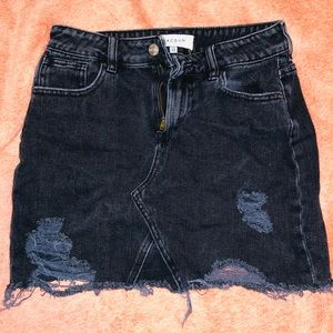 Black Denim Skirt , perfect for a night out!